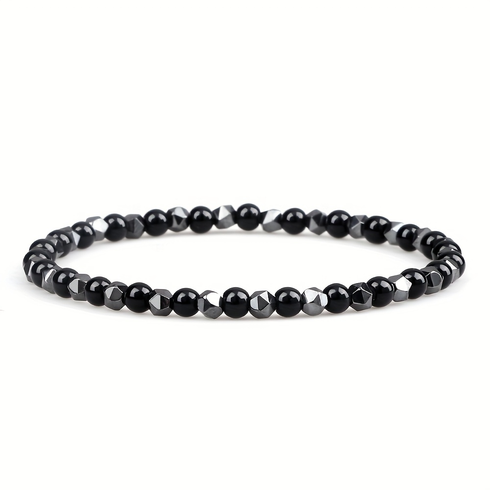 Y2K Hip Hop Natural Stone Bracelet Beads with Luster